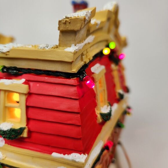 Disney Toon Town Fire Department Light Up Christmas Village Decor Holiday LED - Picture 9 of 16